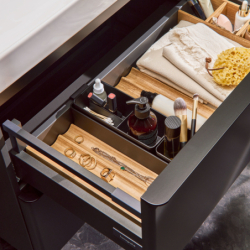 Szafka pod umywalkę nablatową z 2 szufladami 980/550, Naturalny Dąb Xelu Q HANSGROHE 54080000