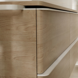 Szafka pod umywalkę nablatową z 2 szufladami 980/550, Naturalny Dąb Xelu Q HANSGROHE 54080700