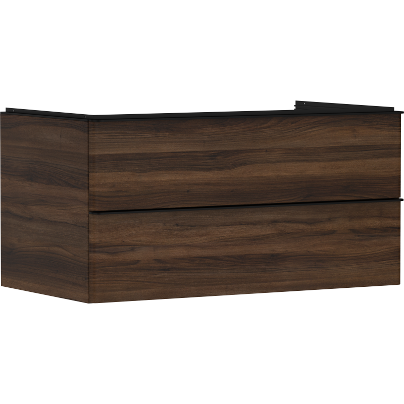 Szafka pod umywalkę nablatową z 2 szufladami 980/550, Ciemny Orzech Xelu Q HANSGROHE 54081670