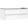Szafka pod umywalkę nablatową z 2 szufladami 1180/550, Biały Wysoki Połysk Xelu Q HANSGROHE 54082700