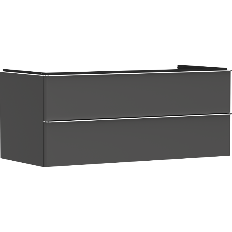 Szafka pod umywalkę nablatową z 2 szufladami 1180/550, Szary Diament Matowy Xelu Q HANSGROHE 54083000