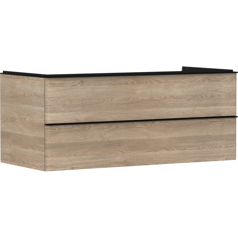 Szafka pod umywalkę nablatową z 2 szufladami 1180/550, Naturalny Dąb Xelu Q HANSGROHE 54084670