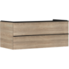 Szafka pod umywalkę nablatową z 2 szufladami 1180/550, Naturalny Dąb Xelu Q HANSGROHE 54084670