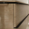 Szafka pod umywalkę nablatową z 2 szufladami 1180/550, Naturalny Dąb Xelu Q HANSGROHE 54084670