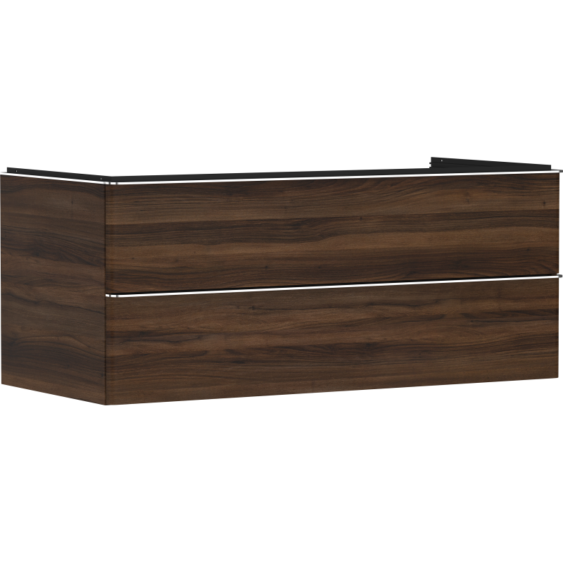 Szafka pod umywalkę nablatową z 2 szufladami 1180/550, Ciemny Orzech Xelu Q HANSGROHE 54085000