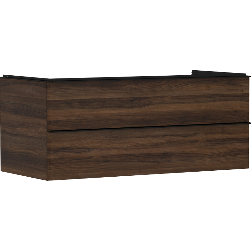 Szafka pod umywalkę nablatową z 2 szufladami 1180/550, Ciemny Orzech Xelu Q HANSGROHE 54085670