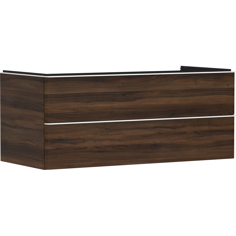 Szafka pod umywalkę nablatową z 2 szufladami 1180/550, Ciemny Orzech Xelu Q HANSGROHE 54085700