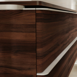 Szafka pod umywalkę nablatową z 2 szufladami 1180/550, Ciemny Orzech Xelu Q HANSGROHE 54085700
