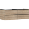 Szafka pod umywalkę nablatową z 4 szufladami 1360/550, Naturalny Dąb Xelu Q HANSGROHE 54088670