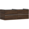 Szafka pod umywalkę nablatową z 4 szufladami 1360/550, Ciemny Orzech Xelu Q HANSGROHE 54089700