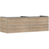 Szafka pod umywalkę nablatową z 4 szufladami 1560/550, Naturalny Dąb Xelu Q HANSGROHE 54092700