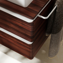 Szafka pod umywalkę nablatową z 4 szufladami 1560/550, Ciemny Orzech Xelu Q HANSGROHE 54093700