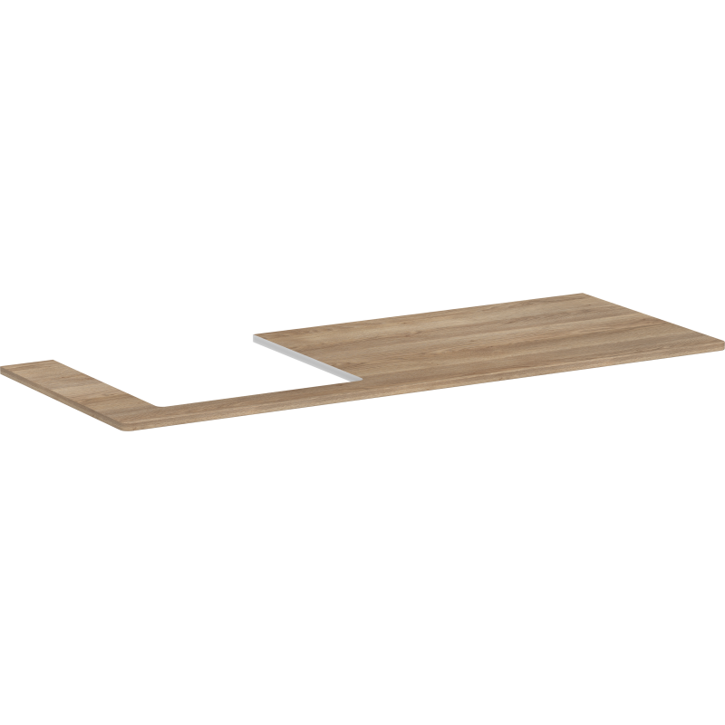 Blat 1360/550 z wycięciem po lewej stronie pod umywalkę wpuszczaną, szlifowaną 500/480 Naturalny Dąb Xelu Q HANSGROHE 54097230