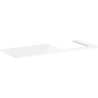 Blat 1360/550 z wycięciem pod umywalkę wpuszczaną, szlifowaną 500/480 Biały Błyszczący Xelu Q HANSGROHE 54098050