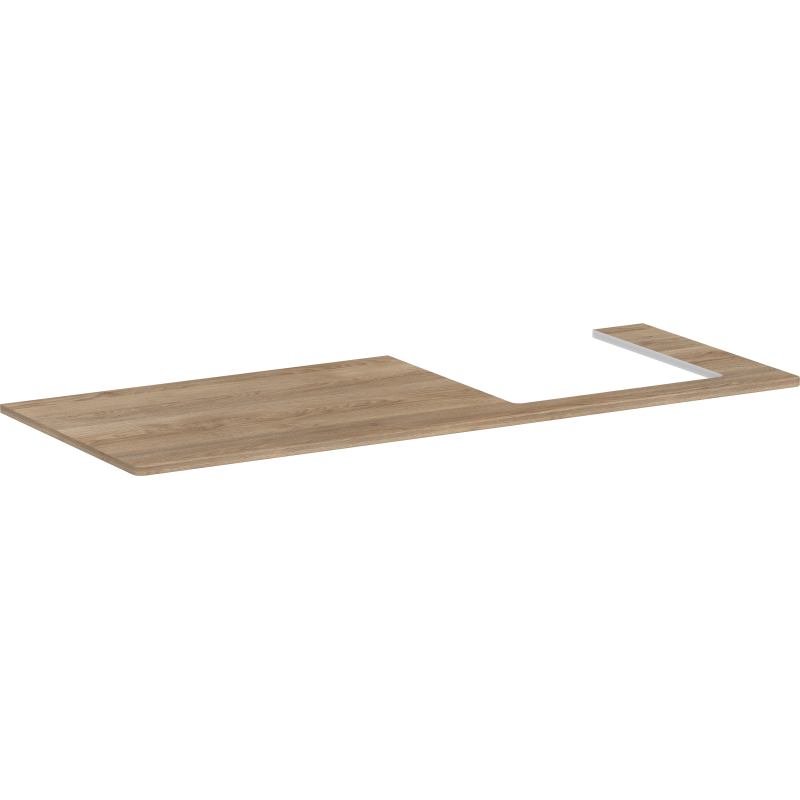 Blat 1360/550 z wycięciem po prawej stronie pod umywalkę wpuszczaną, szlifowaną 500/480 Naturalny Dąb Xelu Q HANSGROHE 54098230