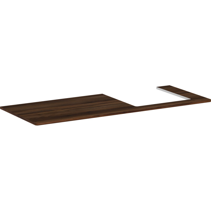 Blat 1360/550 z wycięciem po prawej stronie pod umywalkę wpuszczaną, szlifowaną 500/480 Ciemny Orzech Xelu Q HANSGROHE 54098630