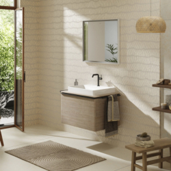 Blat 780/550 z wycięciem na środku pod umywalkę wpuszczaną, szlifowaną 600/480 Naturalny Dąb Xelu Q HANSGROHE 54109230