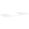 Blat 1180/550 z wycięciem na środku pod umywalkę wpuszczaną, szlifowaną 600/480 Biały Błyszczący Xelu Q HANSGROHE 54111050