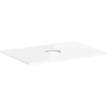 Blat 780/550 z wycięciem na środku pod umywalkę nablatową bez otworu na baterię Biały Błyszczący Xelu Q HANSGROHE 54113050