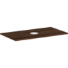 Blat 980/550 z wycięciem na środku pod umywalkę nablatową bez otworu na baterię Ciemny Orzech Xelu Q HANSGROHE 54114630