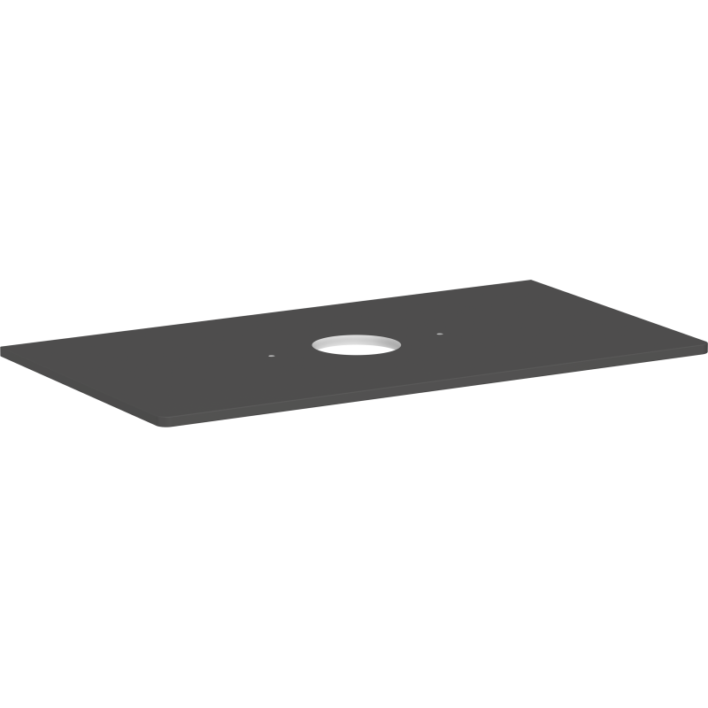 Blat 980/550 z wycięciem na środku pod umywalkę nablatową bez otworu na baterię matowy szary diament Xelu Q HANSGROHE 54114910