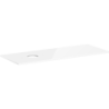 Blat 1360/550 z wycięciem po lewej stronie pod umyw nablat bez otworu na baterię Biały Błyszczący Xelu Q HANSGROHE 54116050