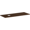 Blat 1360/550 z wycięciem po lewej stronie pod umywalkę nablatową bez otworu na baterię Ciemny Orzech Xelu Q HANSGROHE 54116630