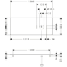 Blat 1360/550 z wycięciem po prawej stronie pod umywalkę nablatową bez otworu na baterię Ciemny Orzech Xelu Q HANSGROHE 54117630
