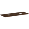 Blat 1360/550 z wycięciami pod 2 umywalki nablatowe bez otworu na baterię Ciemny Orzech Xelu Q HANSGROHE 54118630