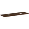 Blat 1560/550 z wycięciami pod 2 umywalki nablatowe bez otworu na baterię Ciemny Orzech Xelu Q HANSGROHE 54119630