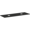 Blat 1560/550 z wycięciami pod 2 umywalki nablatowe bez otworu na baterię matowy szary diament Xelu Q HANSGROHE 54119910