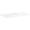 Blat 980/550 z wycięciem na środku pod umywalkę nablatową z otworem na baterię Biały Błyszczący Xelu Q HANSGROHE 54121050