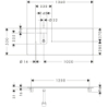Blat 1360/550 z wycięciem po lewej stronie pod umywalkę nablatową z otworem na baterię Naturalny Dąb Xelu Q HANSGROHE 54123230