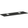 Blat 1560/550 z wycięciami pod 2 umywalki nablatowe z otworem na baterię matowy szary diament Xelu Q HANSGROHE 54126910