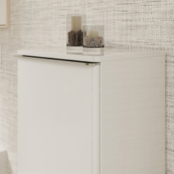 Szafka boczna średnia 400/350, drzwi lewe, Biały Wysoki Połysk Xelu Q HANSGROHE 54127000