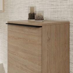 Szafka boczna średnia 400/350, drzwi lewe, Naturalny Dąb Xelu Q HANSGROHE 54129670