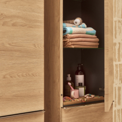 Szafka boczna średnia 400/350, drzwi prawe, Naturalny Dąb Xelu Q HANSGROHE 54133000