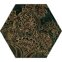 URBAN COLOURS GREEN INSERTO SZKLANE HEKSAGON B 19,8X17,1 GAT.1 (P.49951)