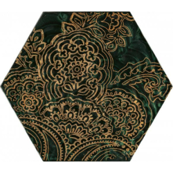 URBAN COLOURS GREEN INSERTO SZKLANE HEKSAGON B 19,8X17,1 GAT.1 (P.49951)