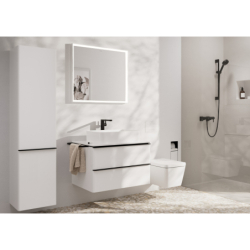 Szafka boczna wysoka 400/350, drzwi lewe, Biały Wysoki Połysk Xelu Q HANSGROHE 54135670