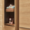 Szafka boczna wysoka 400/350, drzwi lewe, Naturalny Dąb Xelu Q HANSGROHE 54137000