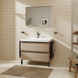 Nóżki do szafki 175/60, 2 sztuki Czarny Matowy Xelu Q HANSGROHE 54145670