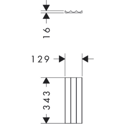 Organizer do szuflady 130/340 Naturalny Dąb IntraStoris HANSGROHE 54147230
