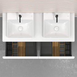 Zestaw organizerów 340 do szafek pod umywalkę 580/475, 580-680/470, 1360-1375/550 Naturalny Dąb IntraStoris HANSGROHE 54150230
