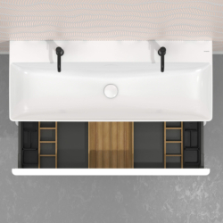 Zestaw organizerów 340 do szafek pod umywalkę 1180/475-550 Naturalny Dąb IntraStoris HANSGROHE 54153230