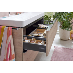 Zestaw organizerów 340 do szafek pod umywalkę 1180/475-550 Naturalny Dąb IntraStoris HANSGROHE 54153230