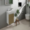 Szafka pod małą umywalkę wiszącą z drzwiami lewymi 340/245, Biały Matowy Xevolos E HANSGROHE 54166390