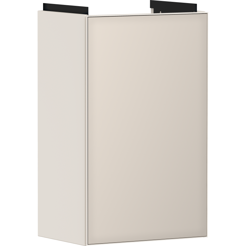 Szafka pod małą umywalkę wiszącą z drzwiami lewymi 340/245, Piaskowy Beż Matowy Xevolos E HANSGROHE 54167790
