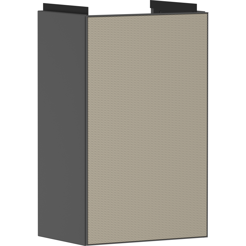 Szafka pod małą umywalkę wiszącą z drzwiami lewymi 340/245, Szary Łupek Matowy Xevolos E HANSGROHE 54168390