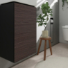 Szafka pod małą umywalkę wiszącą z drzwiami lewymi 340/245, Szary Łupek Matowy Xevolos E HANSGROHE 54168730